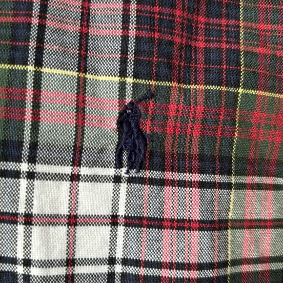 RALPH LAUREN Plaid Cotton Button Down, Size Large - Picture 5 of 7